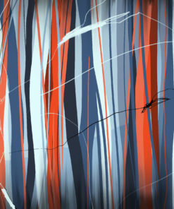 Vibrant Overlap: A Symphony of Colors and Lines